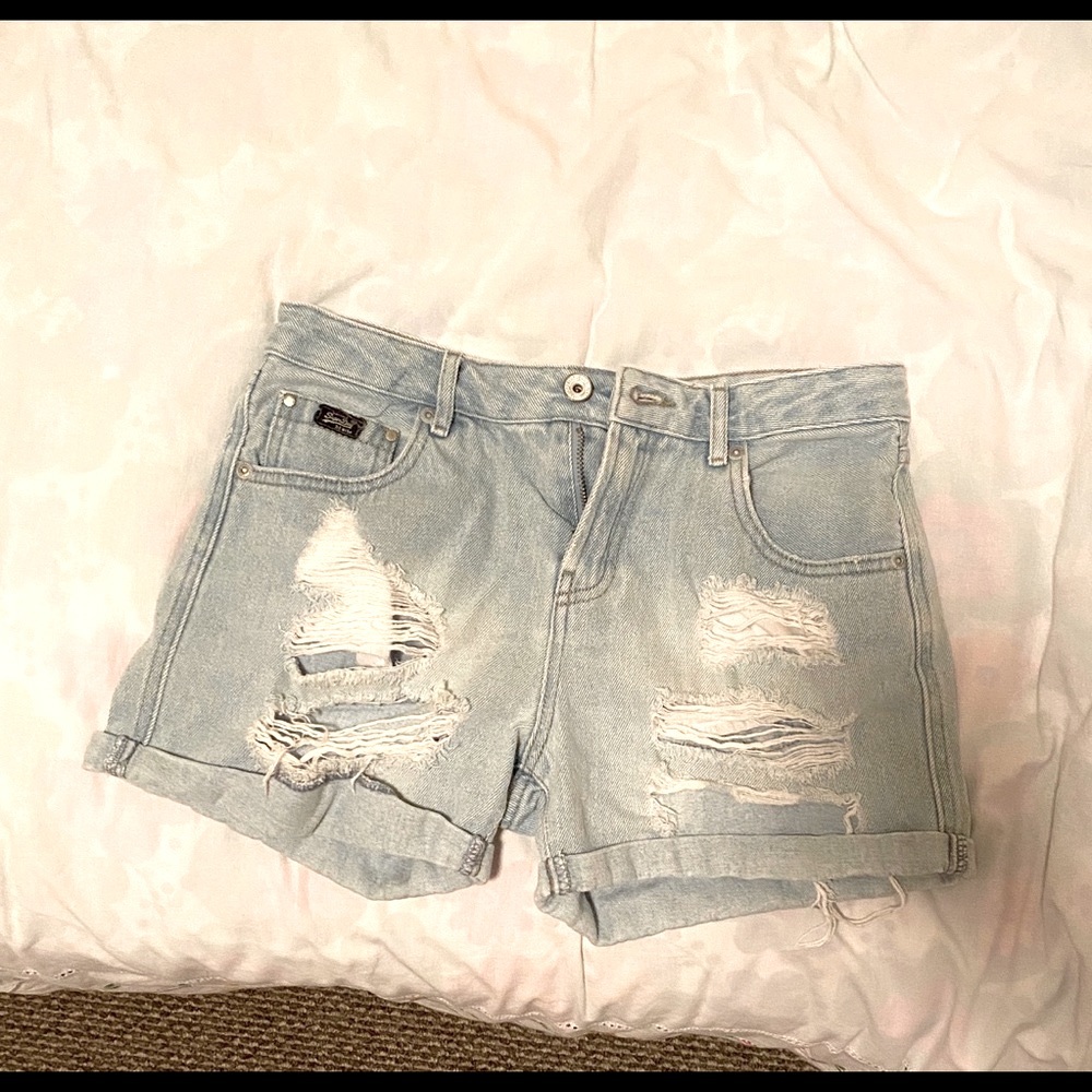 SUPERDRY Original Light Blue Denim Shorts
